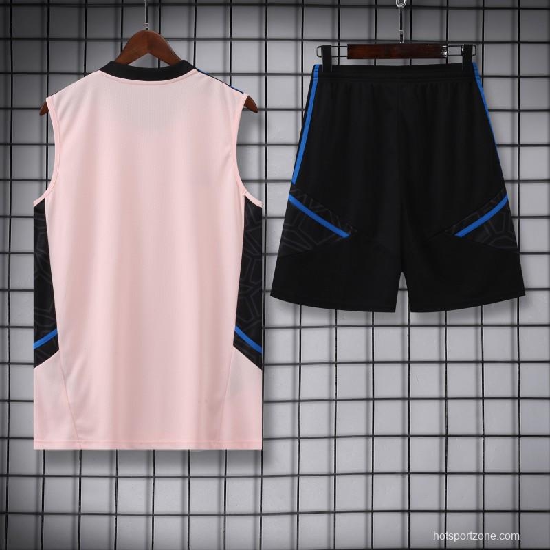 23-24 Arsenal Pink Vest Jersey+Shorts
