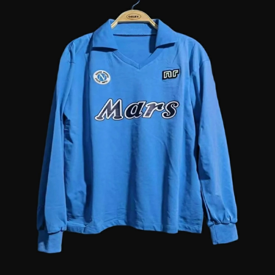 Retro 89/90 SSC Napoli Home Long SLeeve Jersey