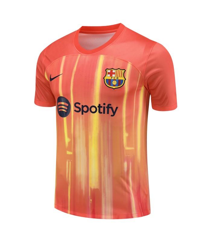 23-24  Barcelona Orange Short Sleeve Jersey+Shorts