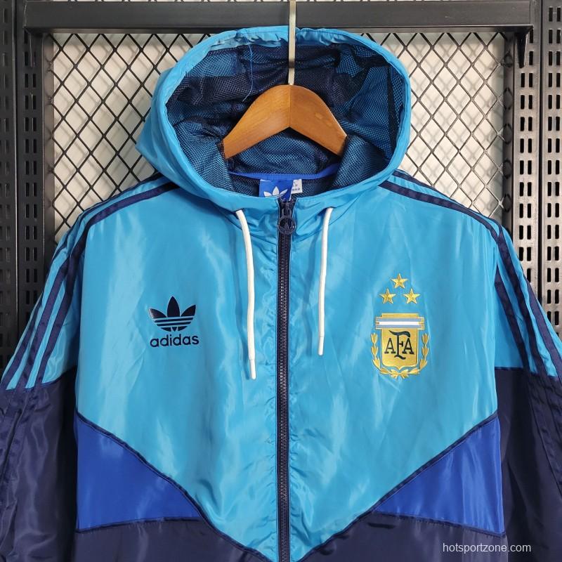 2023 Argentina Navy Blue Windbreaker