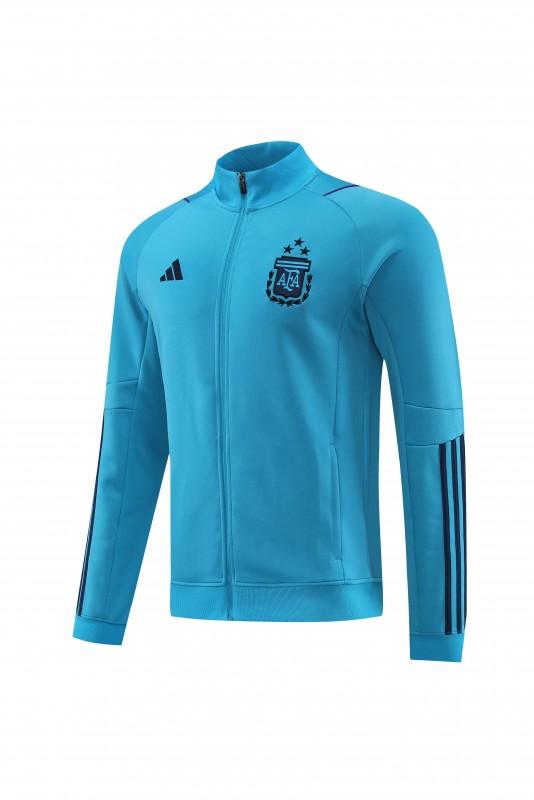 2023 Argentina Blue Full Zipper Jacket +Pants