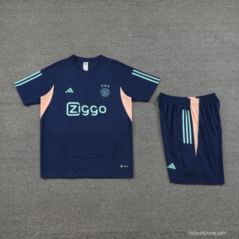 23 24 Ajax Navy Short Sleeve+Shorts