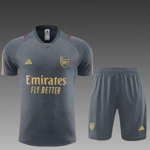 23 24 Arsenal Grey Short Sleeve+Shorts
