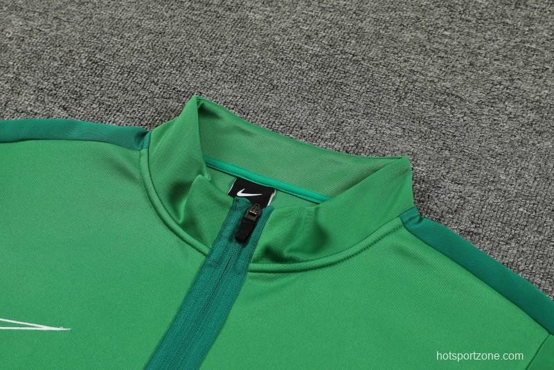 23/24 Nike Green Full Zipper Jacket+ Pants
