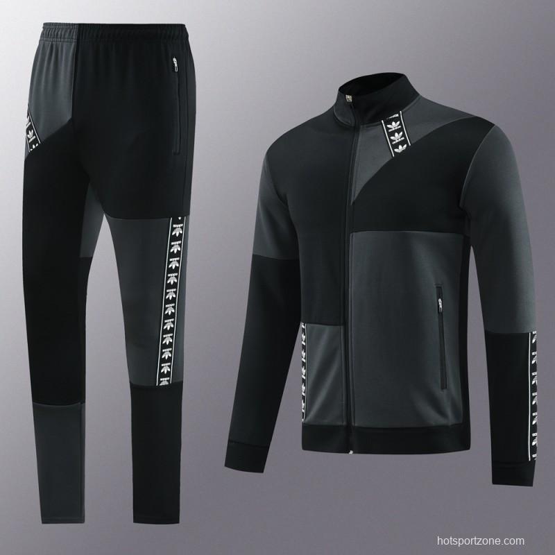 23/24 Adidas Original Black/Grey Full Zipper +Pants