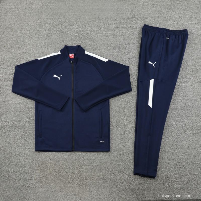 23/24 PUMA Navy Full Zipper Hooide Jacket+Pants