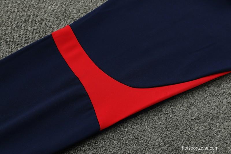 23/24 Atletico Madrid Red/Navy Half Zipper Jacket+ Pants