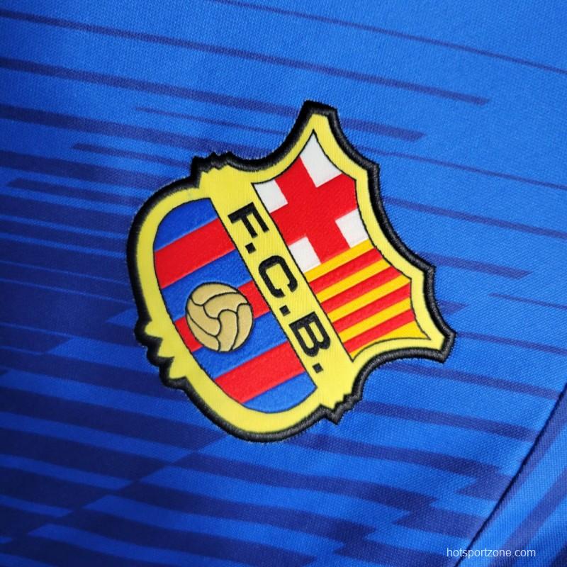 23-24 Barcelona Blue Pre-Match Training Jersey