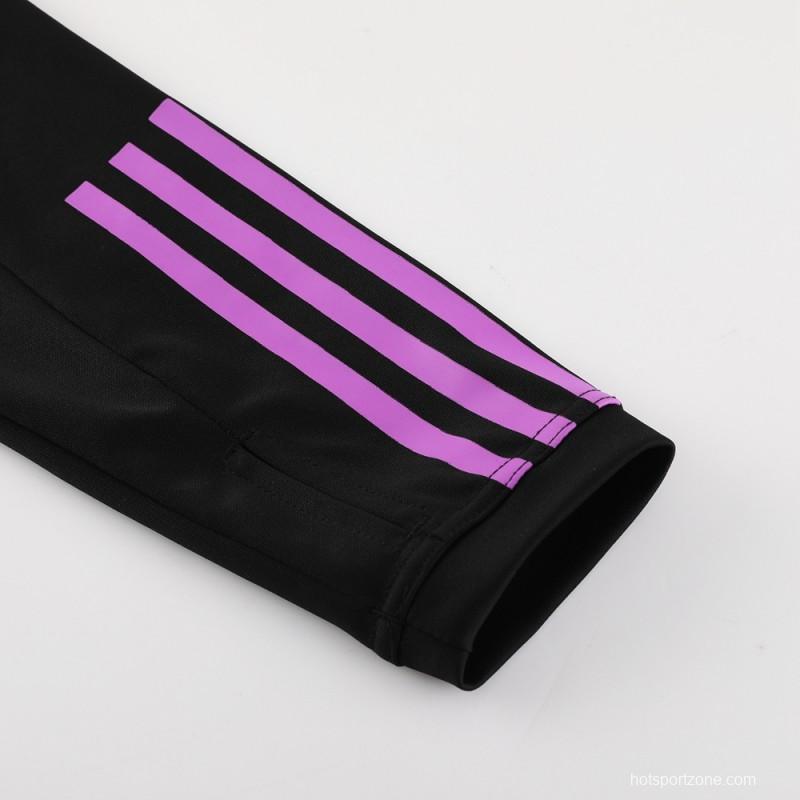 23/24 Bayern Munich Black Half Zipper Jacket+Pants
