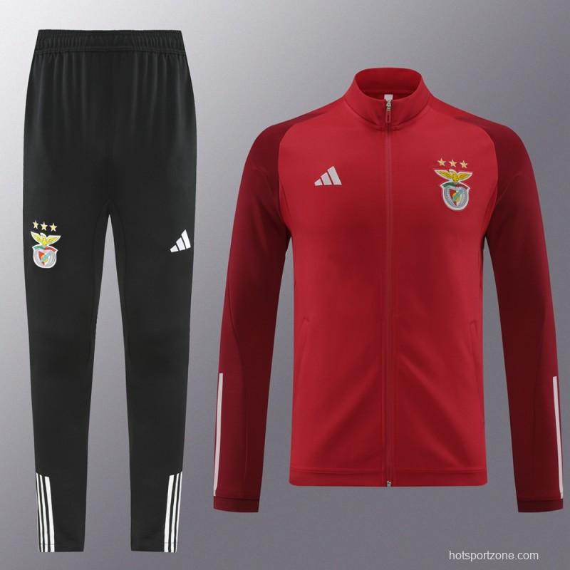 23/24 Benfica Red Full Zipper Jacket+Pants