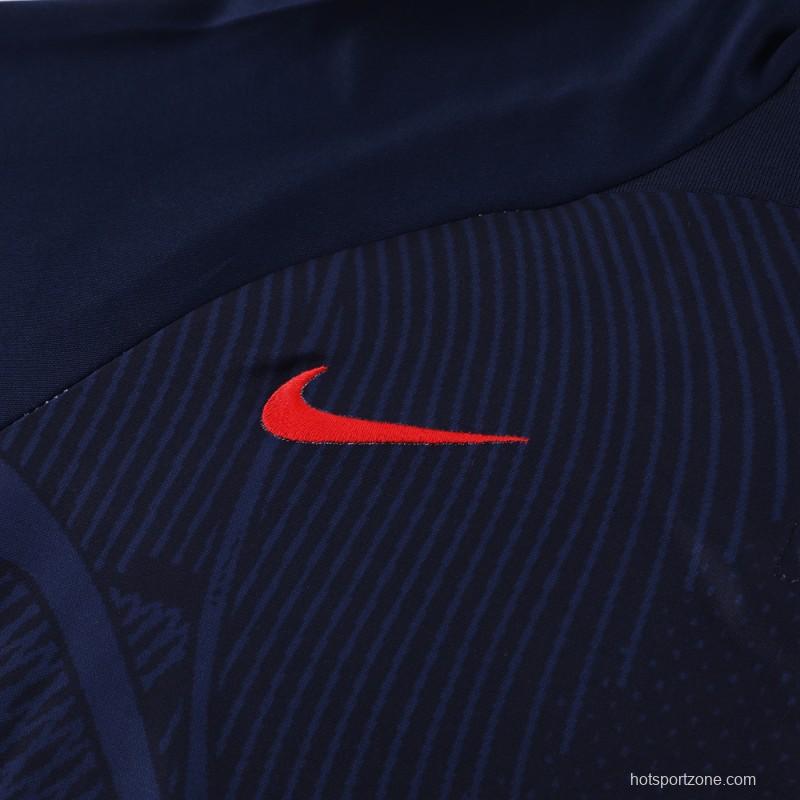 2024 Nike Navy Half Zipper Jacket+Pants