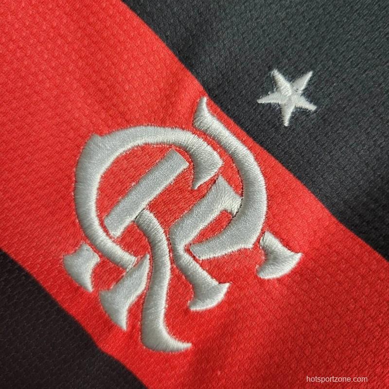 24/25 Kids Flamengo Home Long Sleeves Jersey