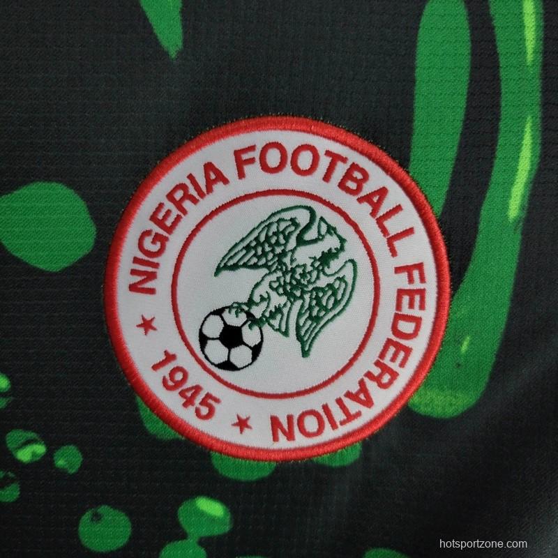 2024 Nigeria Away Green Black Jersey
