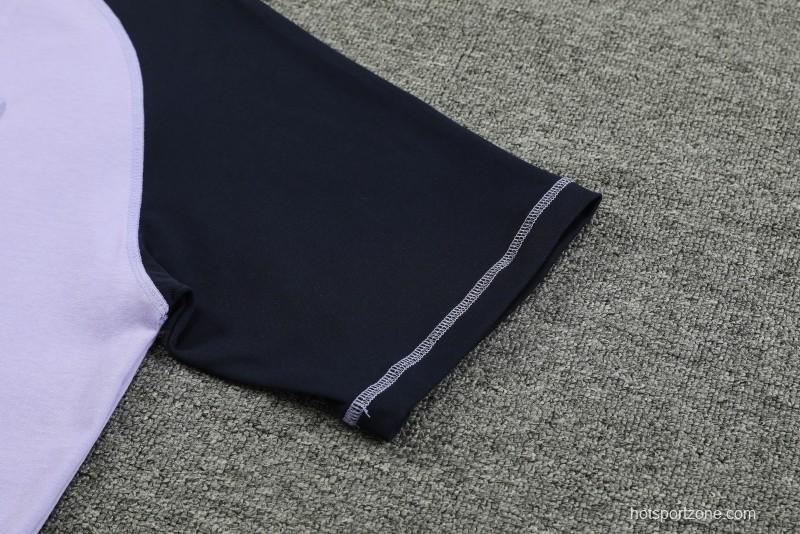 23/24 Tottenham Hotspur Purple/Navy Cotton Short Sleeve Jersey+Shorts