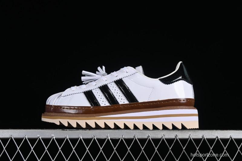 Adidas Clot x Superstar White Black Shell Toe Casual Sneakers - IH3132