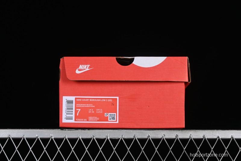 Nike Court Borough Low 2 Casual Campus Sneakers with Retro Basketball Design - FZ5525-161