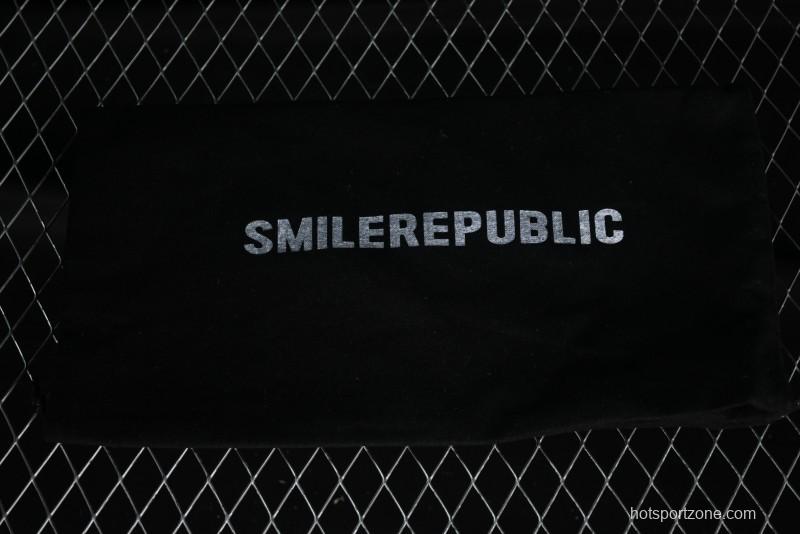 SMILEREPUBLIC Mint Manbo Light Blue Checkered Open Smile Platform Canvas Shoes - G.D4