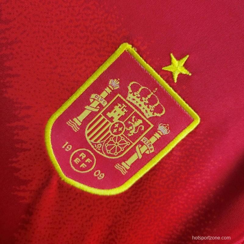 2024 Kids Spain Home Jersey