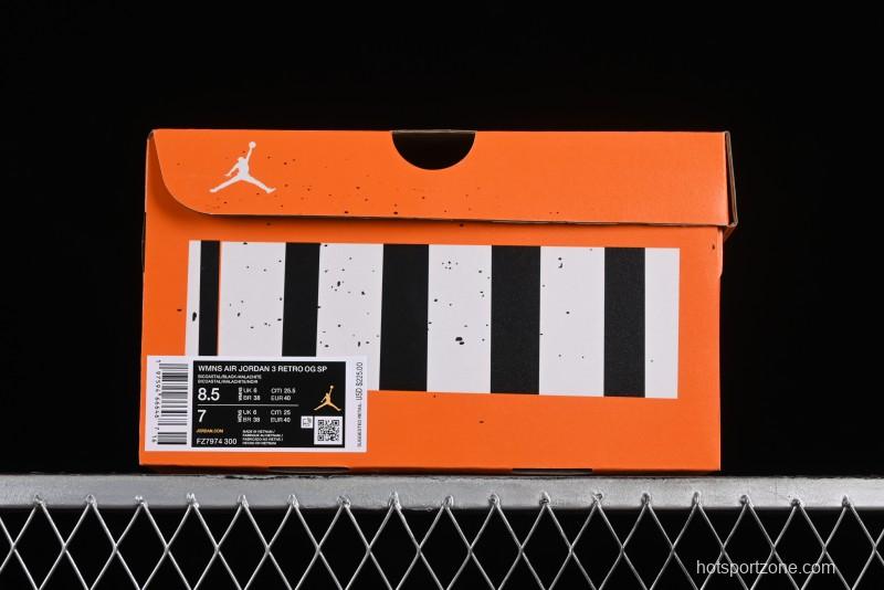 Nike Air Jordan 3 Retro Nina Chanel Abney Collaboration Sneakers - FZ7974-300