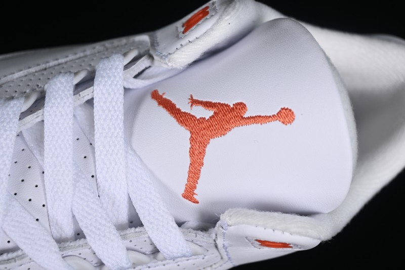 Nike Air Jordan 3 Retro Sneakers in White and Peach Orange - CK9246-121