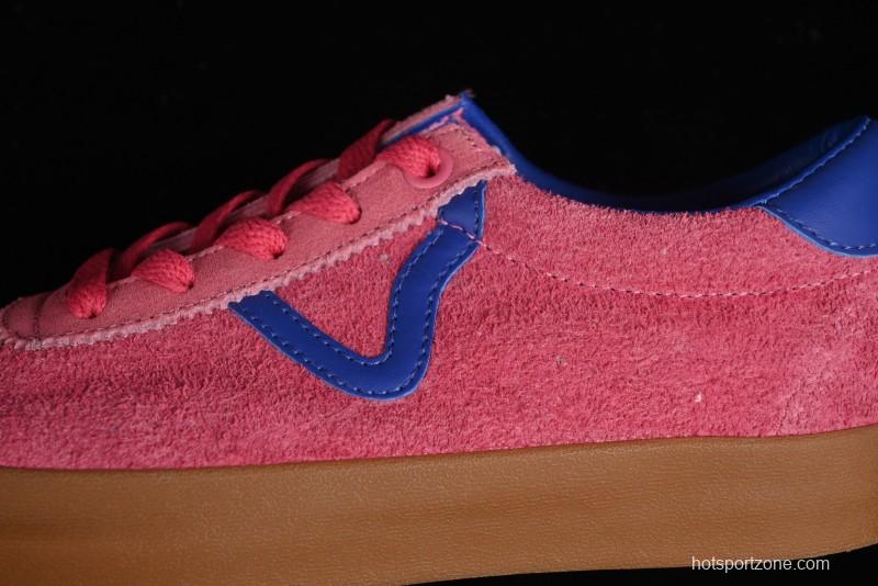 Vans Vault Og Sport Low Retro Suede Canvas Vulcanized Shoes in Dragon Fruit - VN000CQRCHL