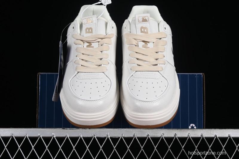 MLB Chunky Liner Metal Senior Series Lightweight Platform Casual Sneakers with 6cm Height Increase - 3ASXCLX4N50WHS