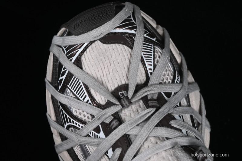 Balenciaga Phantom Sneaker 10th Generation Lace-Up Running Shoes with Transparent Heel Strap - W3XLL2097