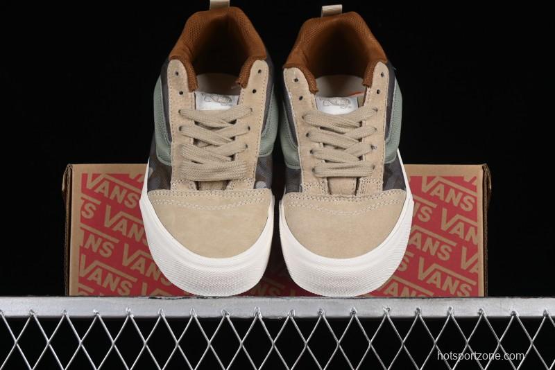 Vans Classics Knu Skool Desert Gray Green Chunky Tongue Bread Shoes - VN0007QC0WD