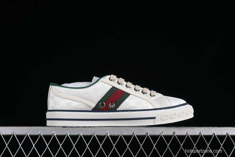 Gucci Tennis 1977 Print Sneaker Retro Casual Sports Canvas Shoes - 02JPO9064