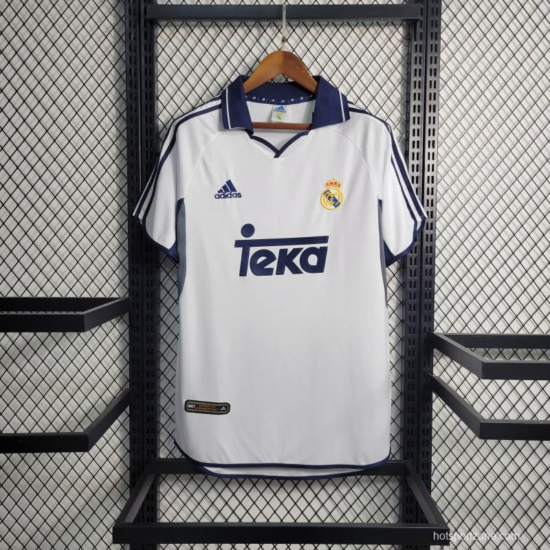 Retro 00/01 Real Madrid Home Jersey