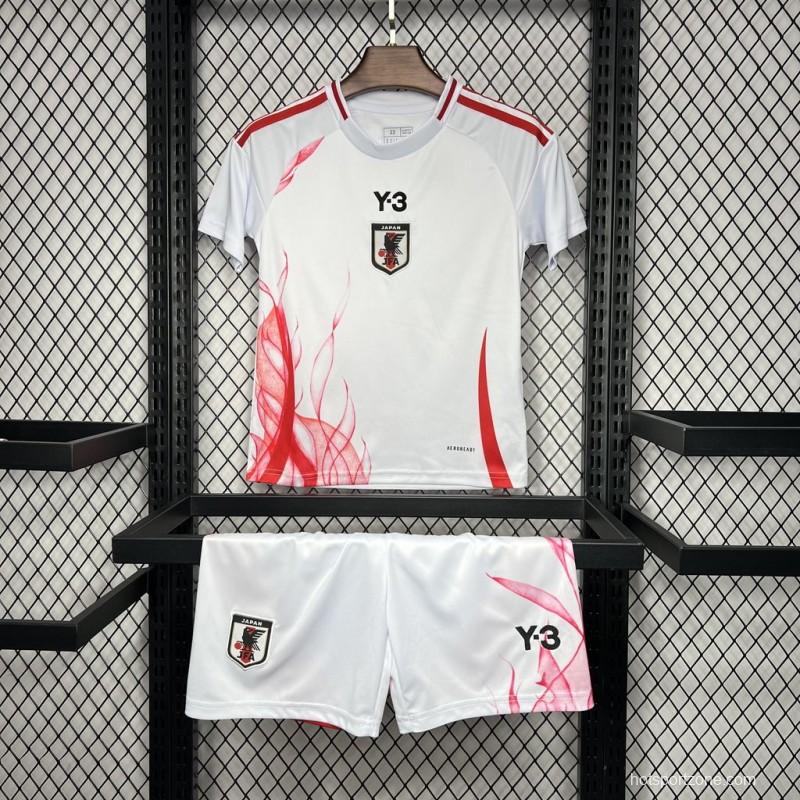 2024 Kids Japan Away White Jersey