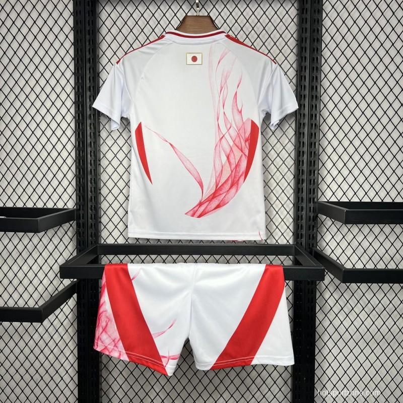 2024 Kids Japan Away White Jersey