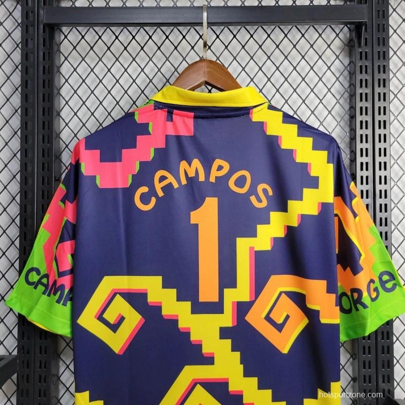 Retro 1995 Mexico Goalkeeper Campos Jersey