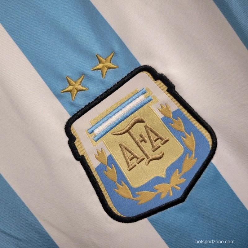 Retro 2014 Argentina Home Jersey