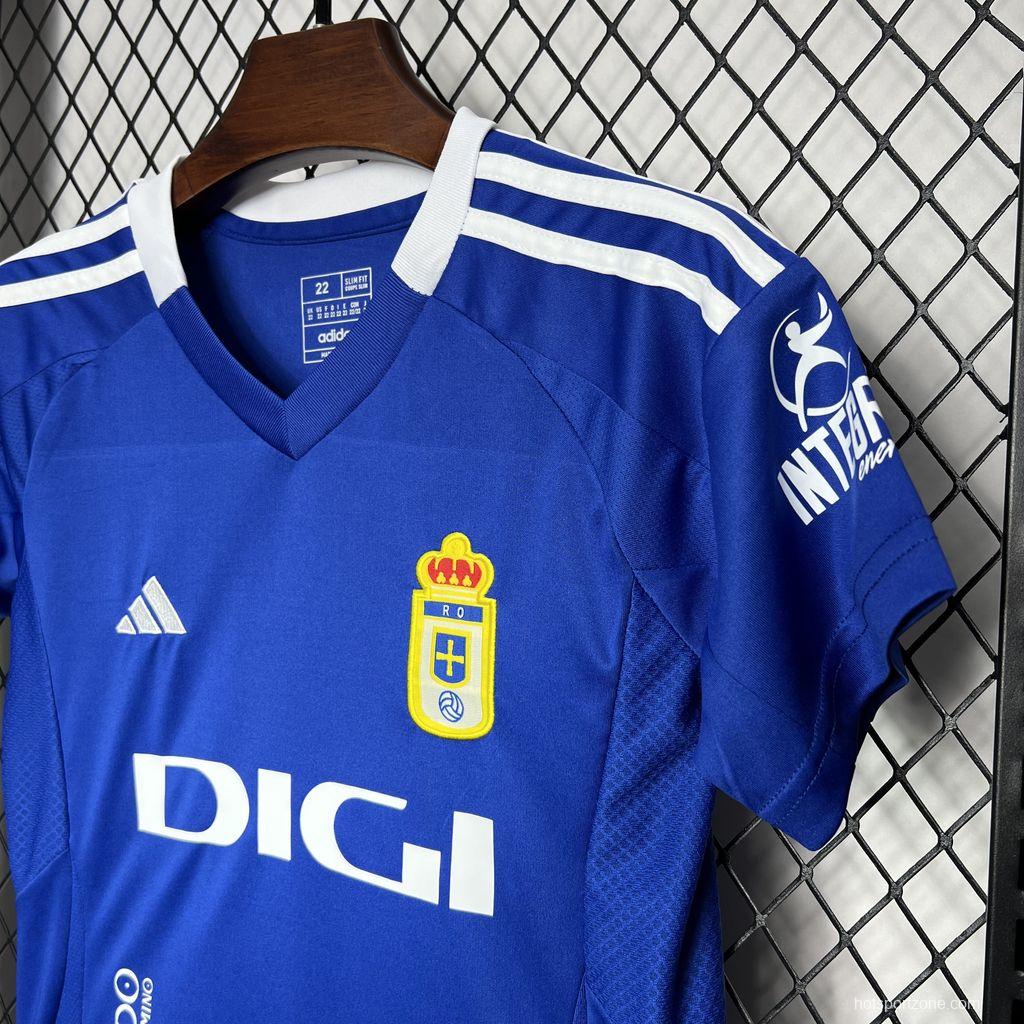 24/25 Kids Real Oviedo Home Jersey