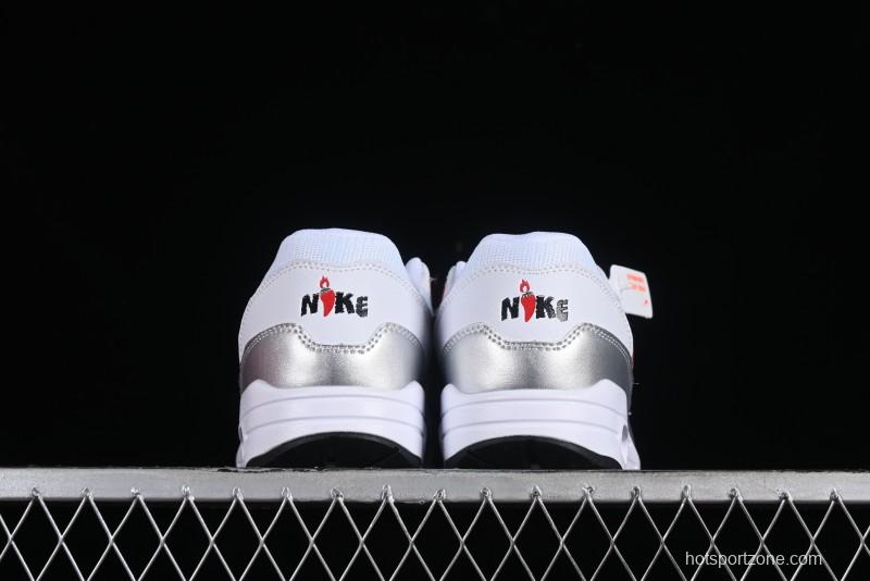 Nike Air Max 1 Retro Running Shoes with Half-Sole Air Cushion - HF7746-100
