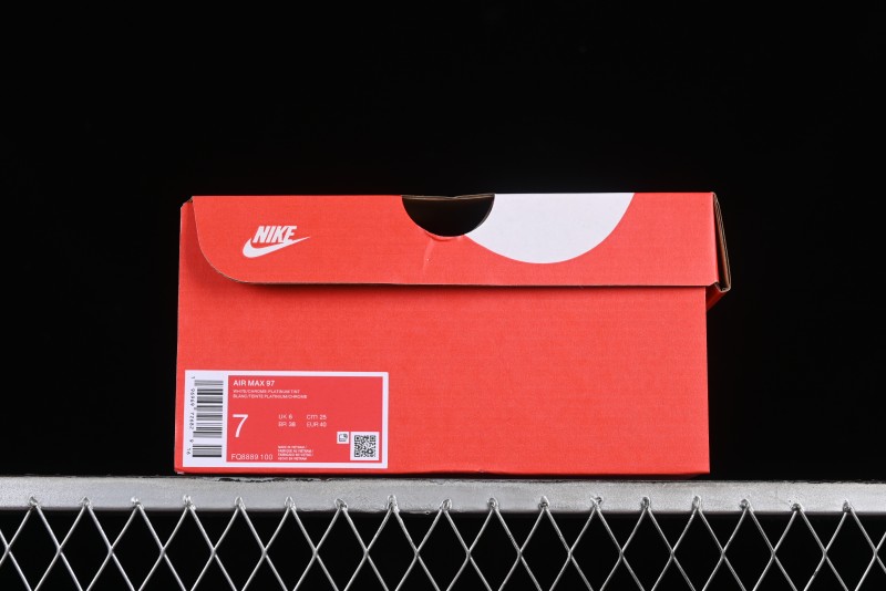 Nike Air Max 97 Retro Running Shoes with Full-Sole Air Cushion - FQ8889-100