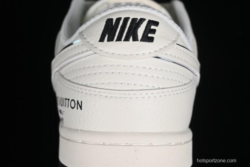 Nike SB Dunk Low LV Collaboration - Elegant Black White Night Light Anniversary High-End Custom Low-Top Casual Sneakers BB8766-208