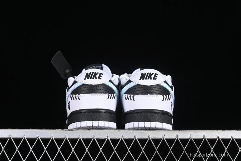 Nike Dunk Low Reverse Panda Graffiti Color SB Lace-Up Low-Top Casual Skate Shoes - FD9064-011