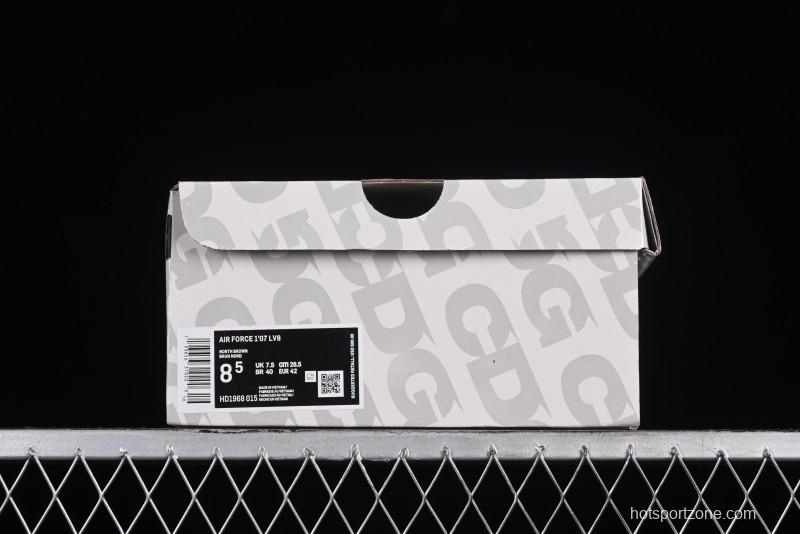 Nike Air Force 1'07 Low The North Face CDG Collaboration - Beige Grey Pigskin Low-Top Casual Sneakers - HD1968-015