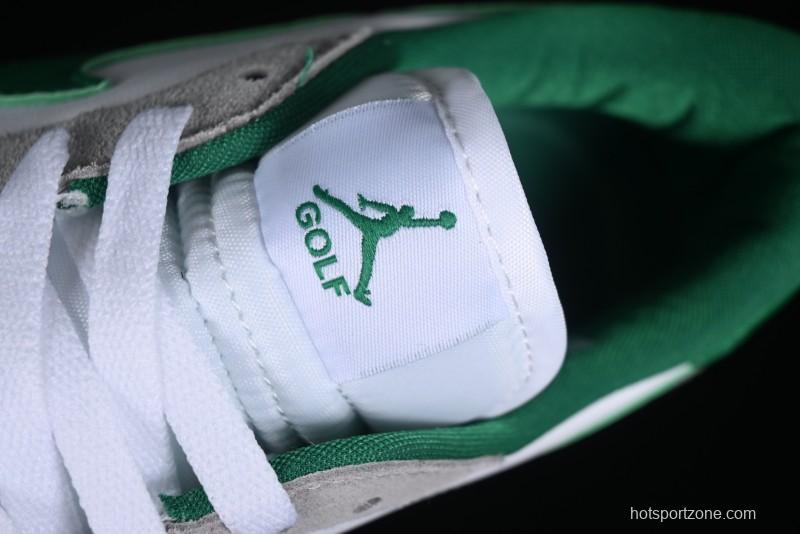 Nike Air Jordan 1 Low Golf Shoes Grey White Green - DD9315-112