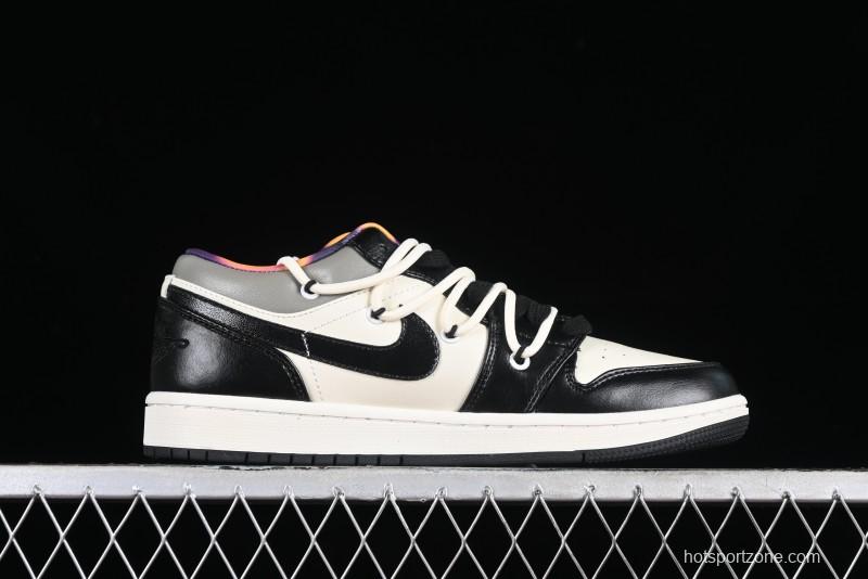 Nike Air Jordan 1 Low AJ1 Panda Prank Hip-Hop Theme - Big Shots Casual Sneakers