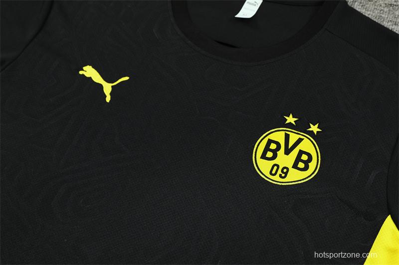 24/25 Borussia Dortmund Black Short Sleeve Jersey+Shorts