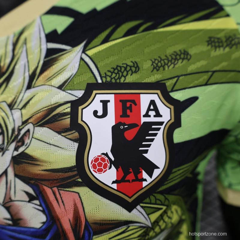 Player Version 2024 Japan Green Dragon Ball Son Goku Jersey