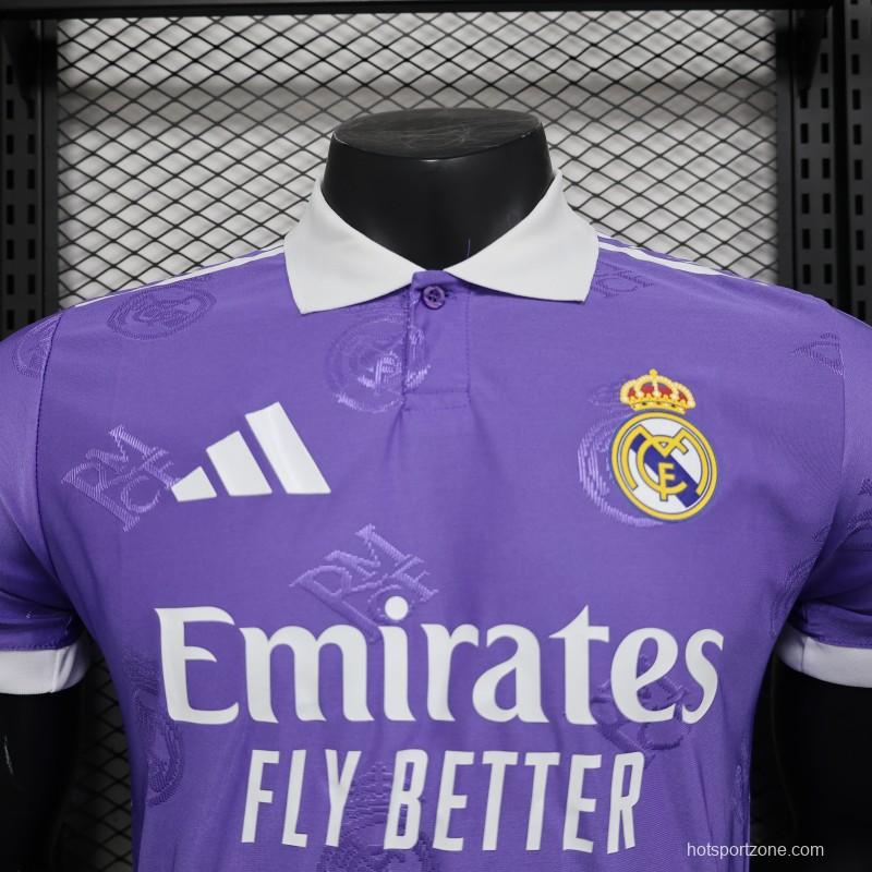 Player Version 24/25 Real Madrid Purple Pre-Match Jersey