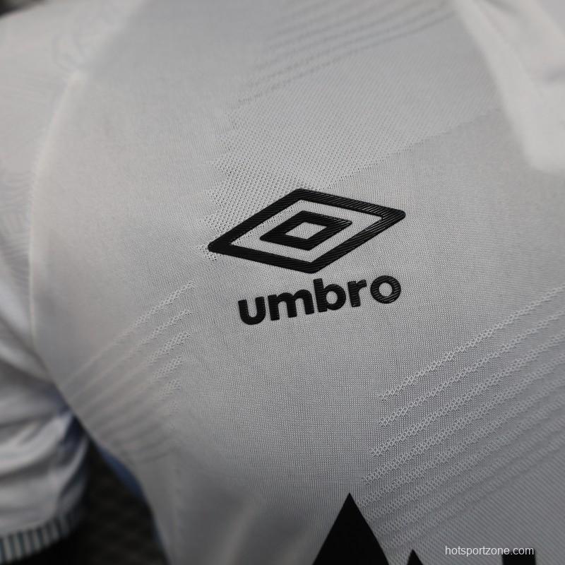 Player Version 25/26 Santos Home Jersey With Sponsors
