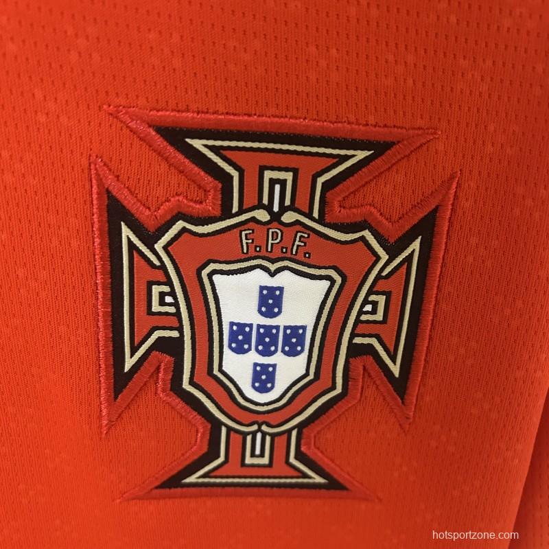 2025 Long Sleeve Portugal Home Jersey