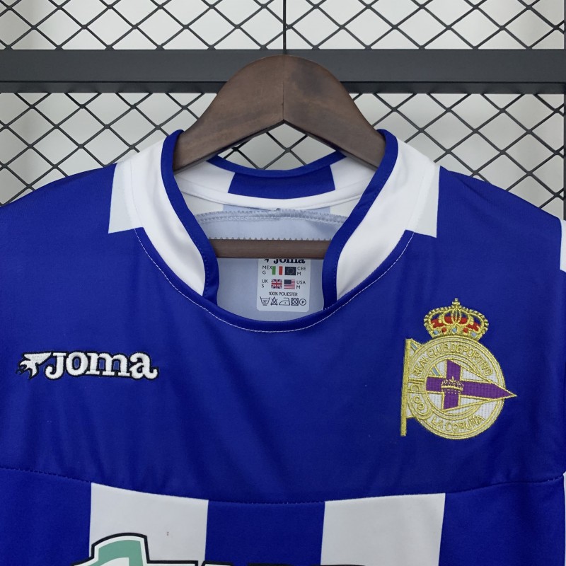 03/04 Retro Deportivo La Coruna Home Jersey