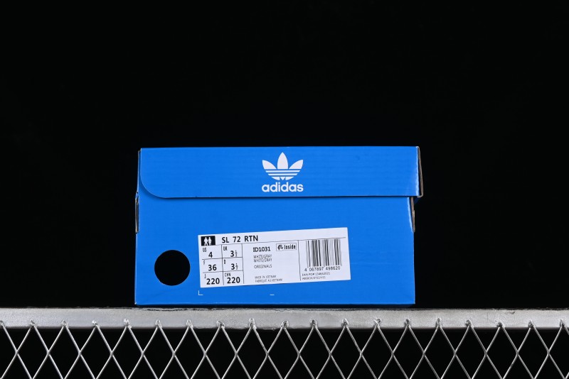 Adidas Originals SL 72 Retro Running Shoes with Nylon Upper and Suede Accents - ID1031