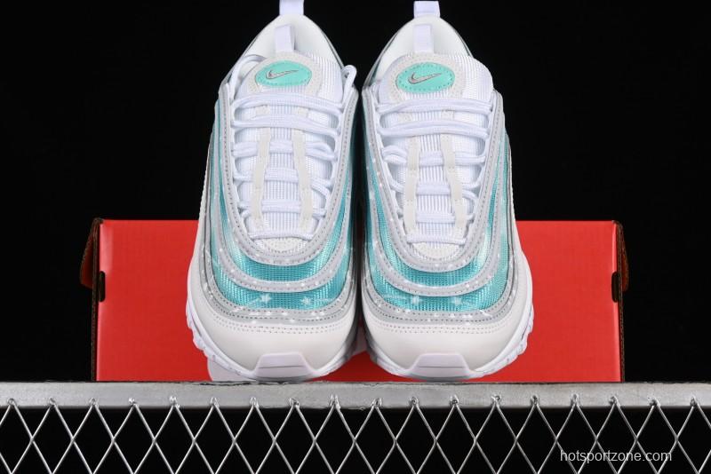 Nike Air Max 97 Custom Full-Sole Air Cushion Retro Bullet Running Shoes - 921826-101